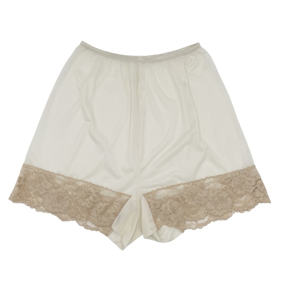 Vintage 1950s Vanity Fair Pettipants Bloomers Lace Shorts Tricot Nylon Pillowtab - Picture 1 of 10
